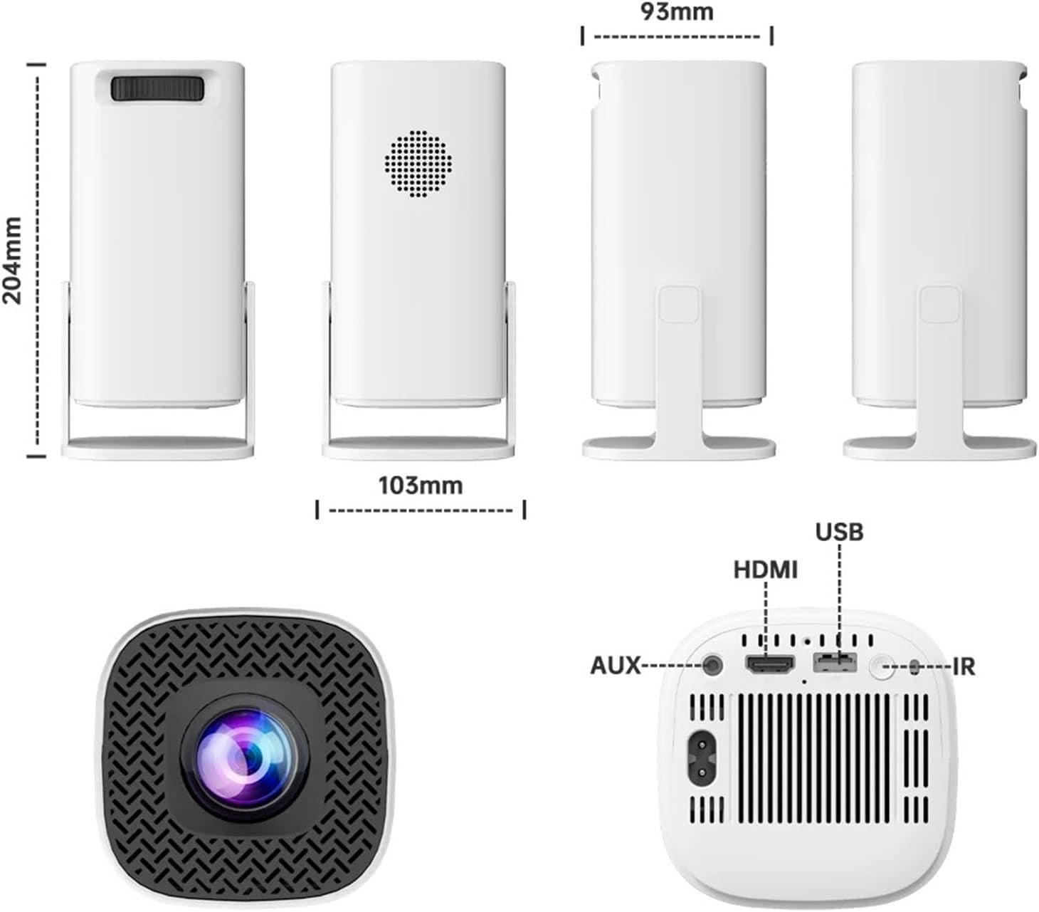 S40 Max 2-in-1 Game & Streaming Projector - Entertainment (Movies, TV series, Live Sports & Music)
