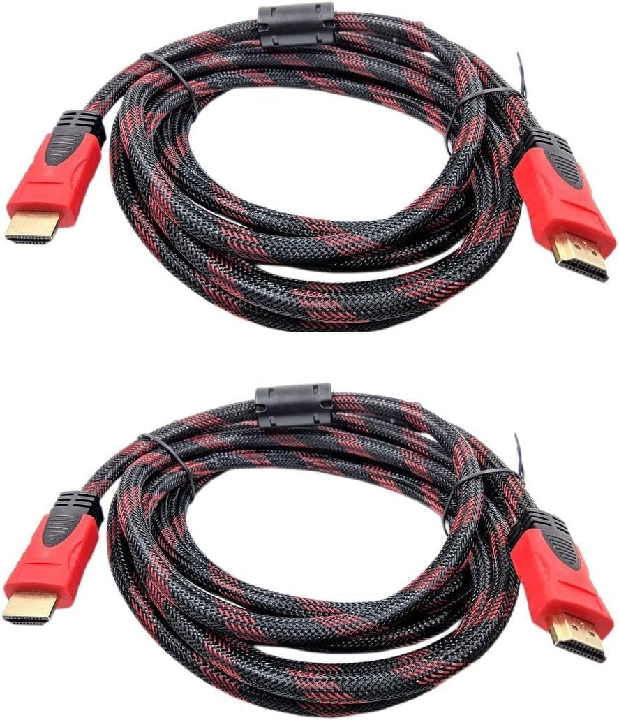 HDMI to HDMI Cable Braided 1.5m (Pack of 2)