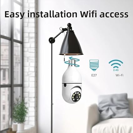 PTZ WiFi SMART SECURITY CAMERA WITH DUAL ANTENNAS.