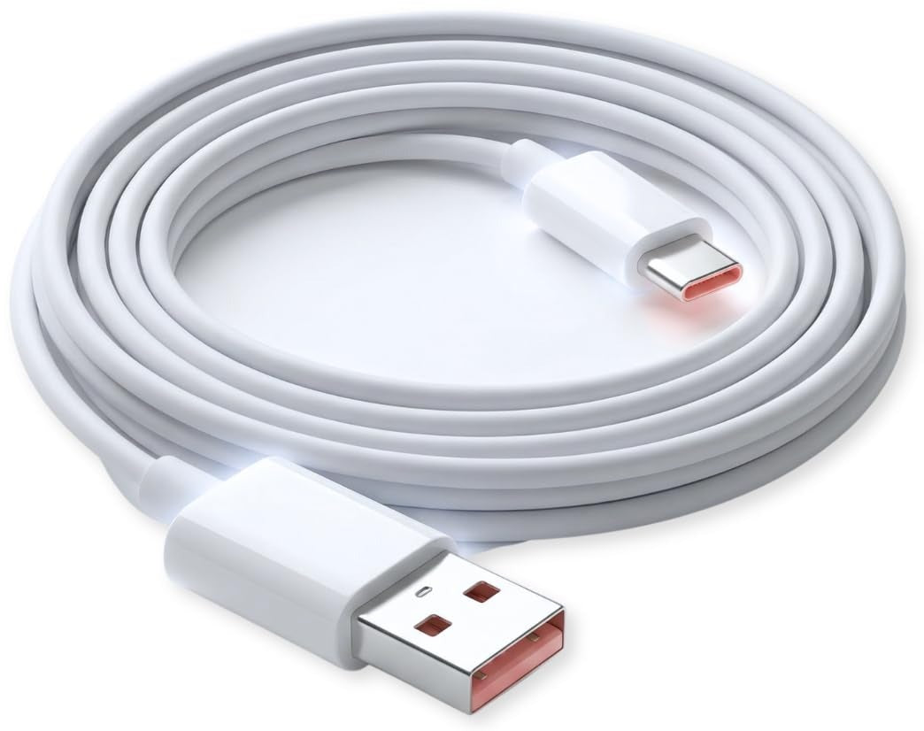 120W Type-C Fast Charging Data Cable For Mi | HyperCharge + Turbo Charging | 6A High-Speed USB-C Cable | Durable 1m Sync Cord for Xiaomi, Redmi, Poco.