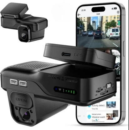 4G LTE Car Dash Cam – Full HD Smart Dash Camera - 0 cm HD Camcorder Camcorder