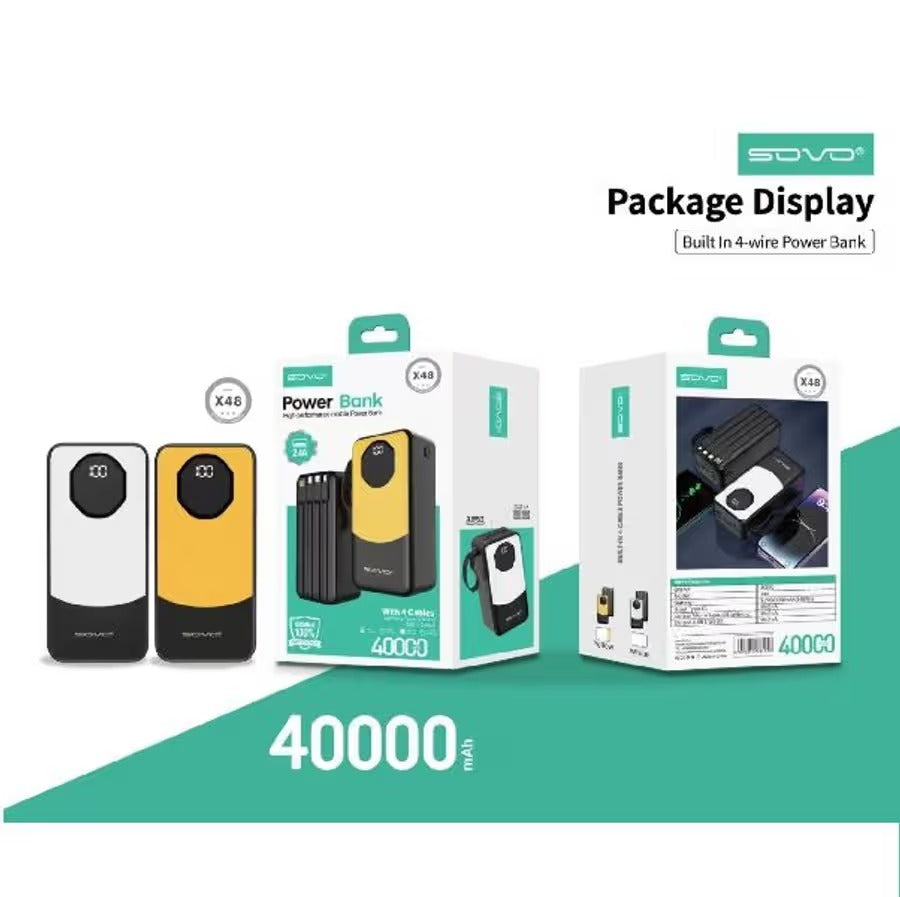 X48 Sovo 40000mAh Power Bank