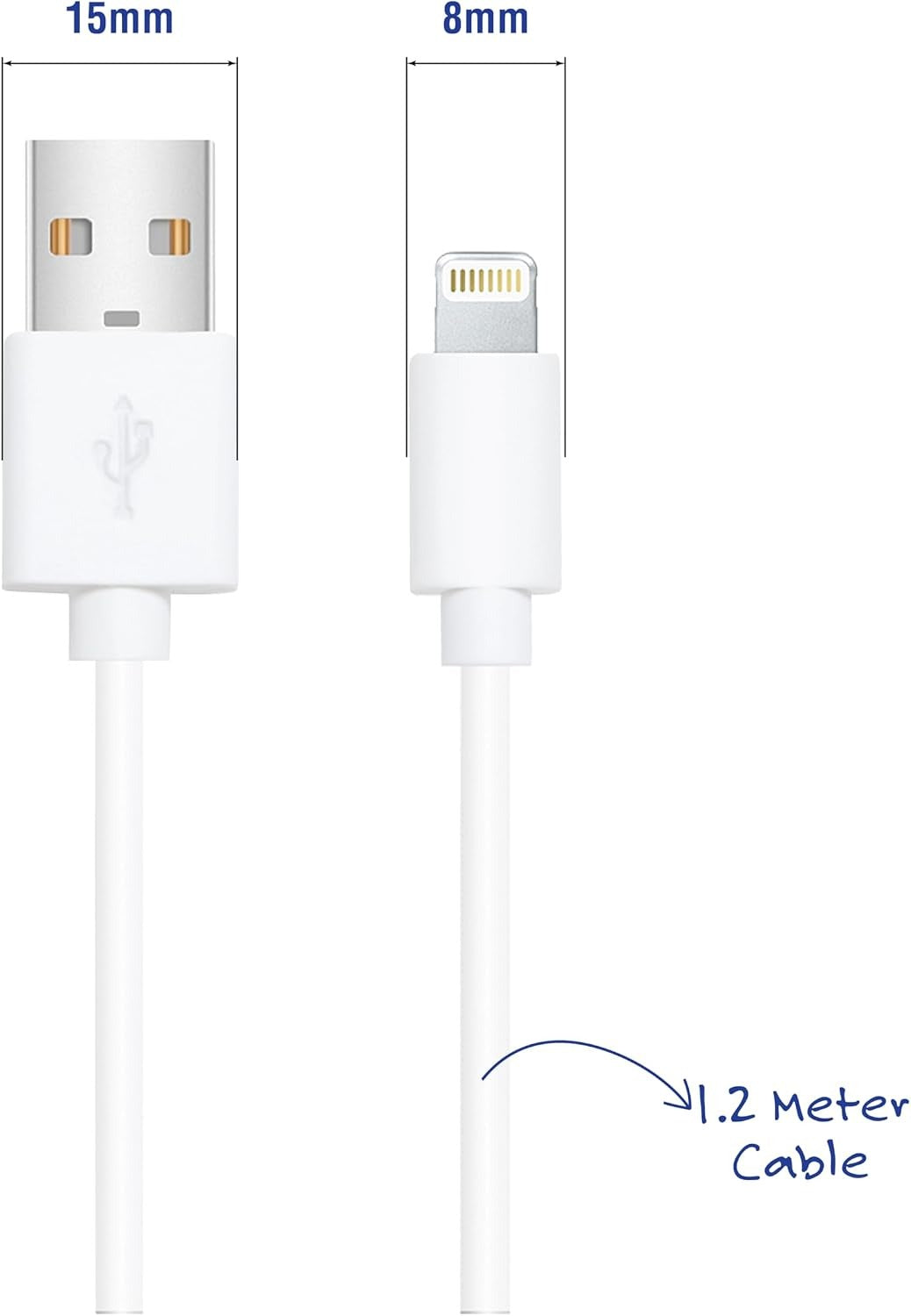 EZRA 10W  durable USB-A to Lightning Cable .