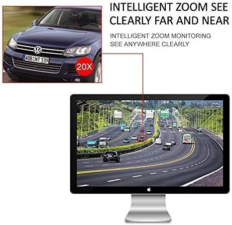 Varifocal Zoom PTZ IP Camera Outdoor, Wireless WiFi Connection, 20X Optical Zoom, HD 1080P 2.0 Megapixel, 328ft IR Night Vision, Auto Focus, Varifocal Lens, SD Card