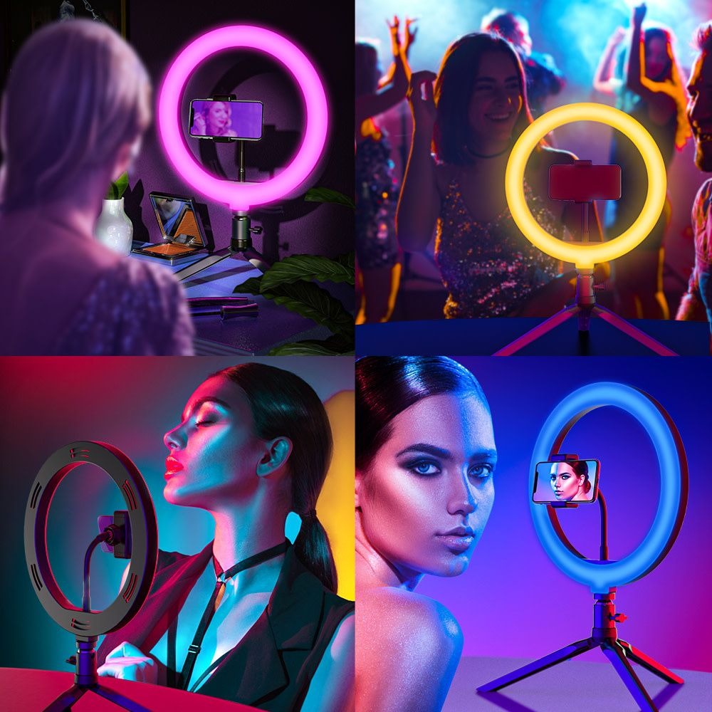 RGB Ring Light 18' inch with Tripod Stand MJ18.