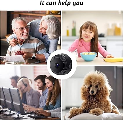 beseloa Hidden Spy Camera, Wireless Mini Camera Full HD with Audio and Video