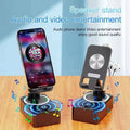 XM-098 Wireless Speakers with Phone Holder & Power Bank, Dual Pairing, Booming Bass, Hi-Fi Sound Quality, Loud Speaker, Compact Design for Phone, Tablet, Phone Charging Station.