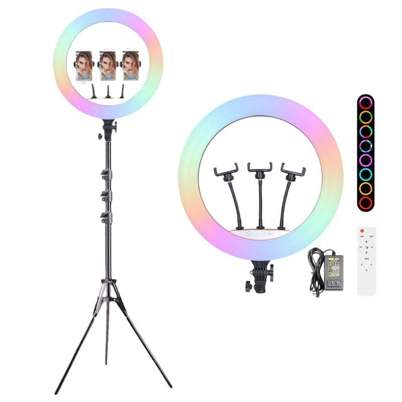 RGB Ring Light 18' inch with Tripod Stand MJ18.