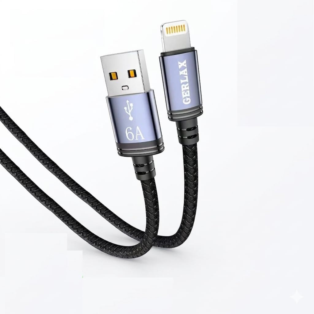 Fast Charging | Lightning/Micro/Type-C | 6A High Speed Charging | Flexible Design (Micro).