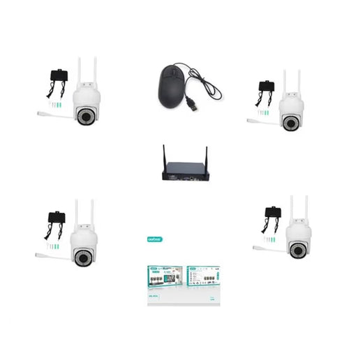 Aerbes AB-JK34 Ball Machine 4 Cameras NVR Set 4 Channel