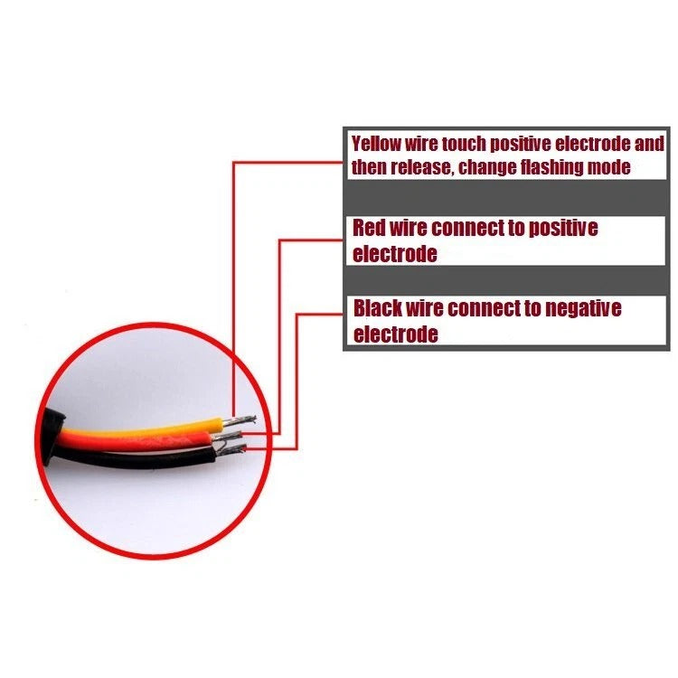 VS-12T-B White  Car  Light12 LED Truck Emergency Beacon Warning Hazard Flash Strobe Light 12-24V