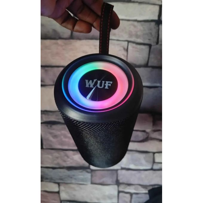 Portable Super Bass Wuf W-75 Bluetooth Speaker - WaterProof, Long Playtime and RGB lights