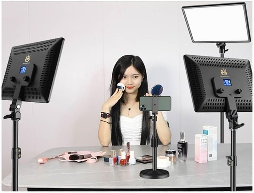Professional Photography Light with Remote and Tripod Stand, 6000K, 120 LED Beads, 3000K-6000K Color Temperature, Model A111