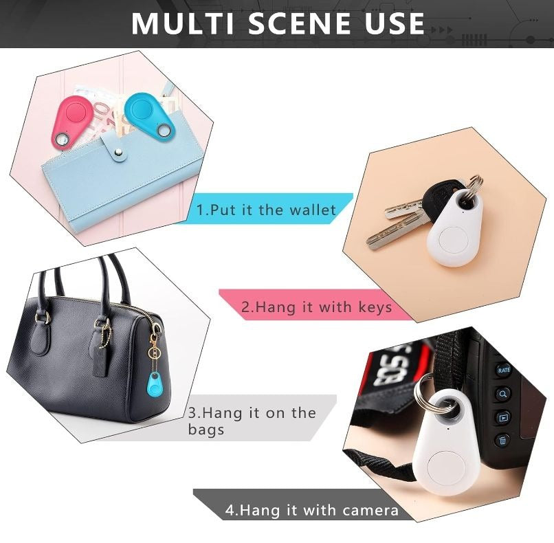 8 Pack Key Finder Locator Anti Lost GPS Tracker Wireless Anti Lost Alarm.