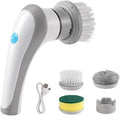 XM280 Rechargeable Handheld Electric Cleaning Brush With 3 Cleaning Heads