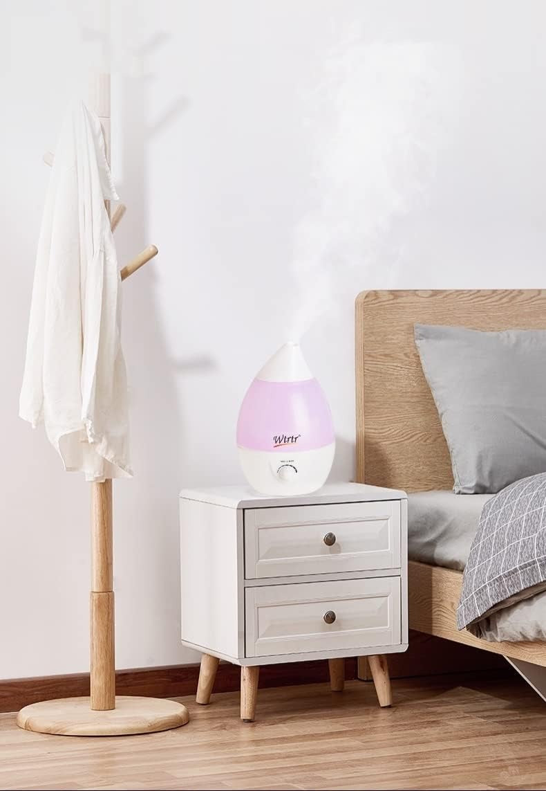 Wtrtr Cool Mist Humidifier for Bedroom, 3L Ultrasonic Air Humidifier for Babies, Premium Humidifying Unit, Whisper-Quiet Operation & Automatic Shut-Off...