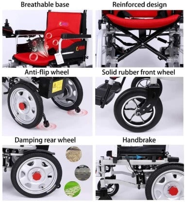 Elderly Disabled Heavy Duty Electric Wheelchair Powered Self-propelled Wheelchair