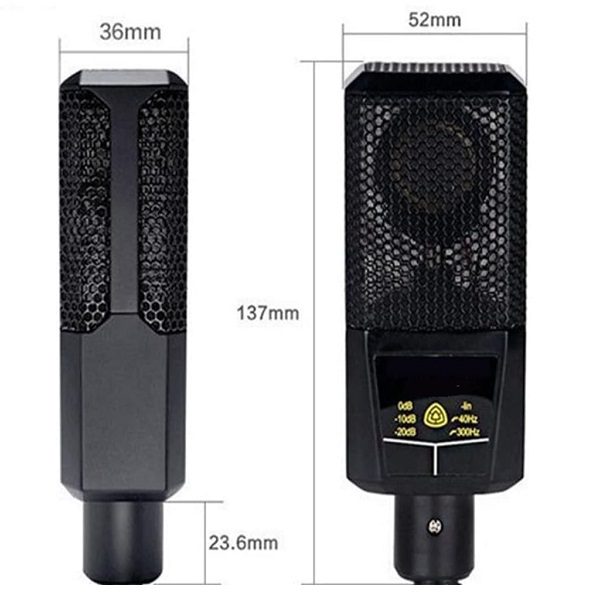 PM-218 Professional Microphone Condenser With Base Stand