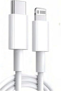 EZRA PD 20W Fast charging and data transfer Cable - Durable & High-Speed Charging Solution, Portable Electronics White (1 meter)