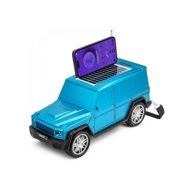 Hf F88 Luxury SUV Style Shaped Bluetooth Speaker - Portable Wireless with Solar Charging - Supports BT/USB/TF Card/Aux/FM