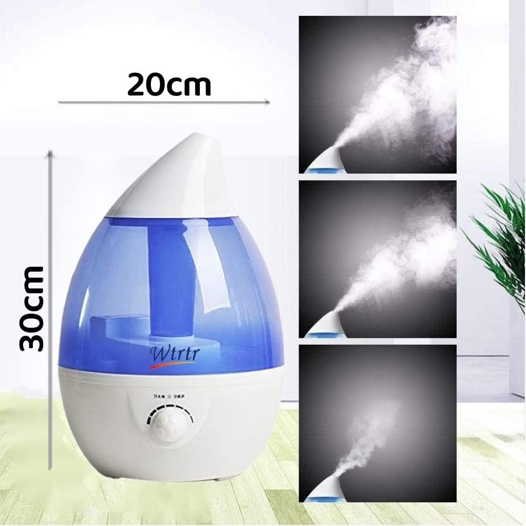 Wtrtr Cool Mist Humidifier for Bedroom, 3L Ultrasonic Air Humidifier for Babies, Premium Humidifying Unit, Whisper-Quiet Operation & Automatic Shut-Off...
