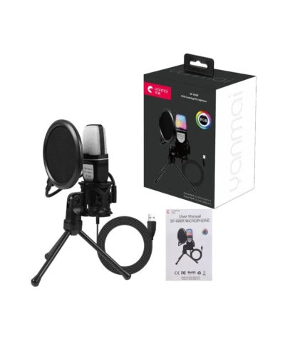 SF666R USB Wired Microphone Professional Video Recording RGB