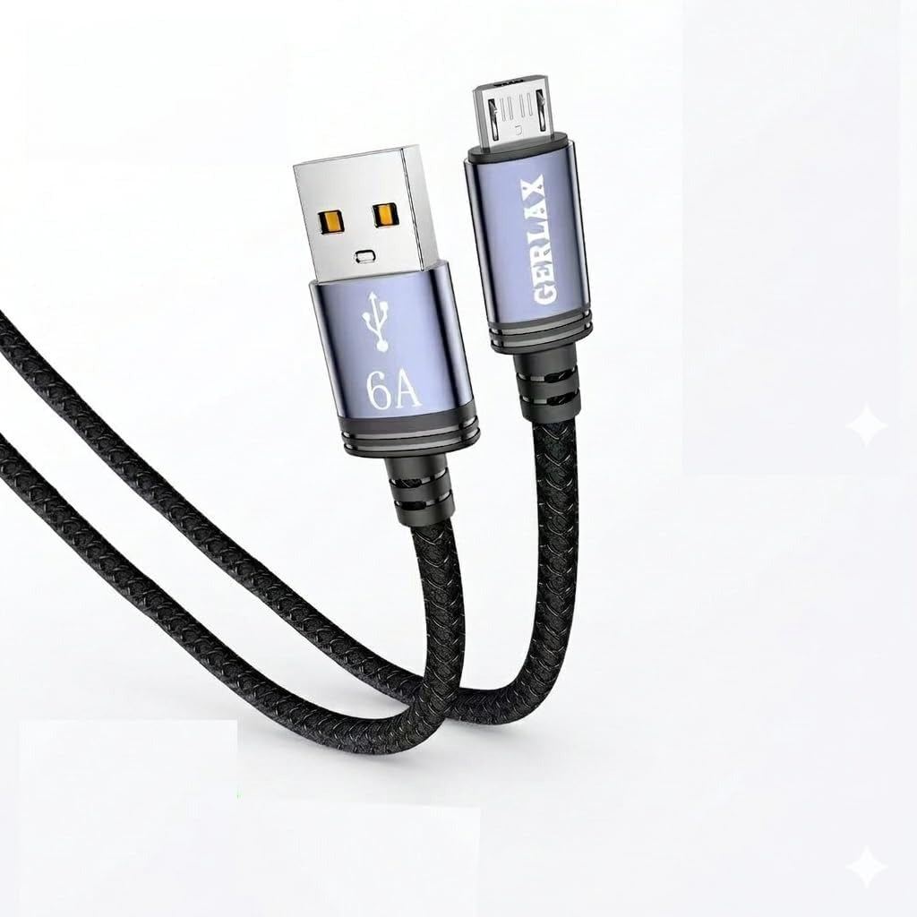 Fast Charging | Lightning/Micro/Type-C | 6A High Speed Charging | Flexible Design (Micro).