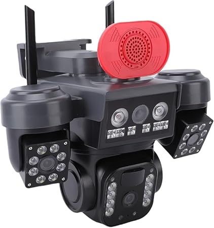 4G Solar Home Security Camera – AI-Powered, 4-Lens, App-Controlled
