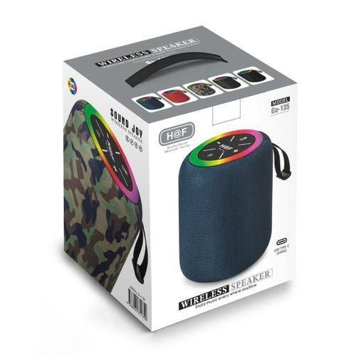 Gu-135 Hot Selling Portable Loud Woofer Wireless BT Fabric Power Speaker Subwoofer Active Hifi Music Stereo Waterproof Speaker