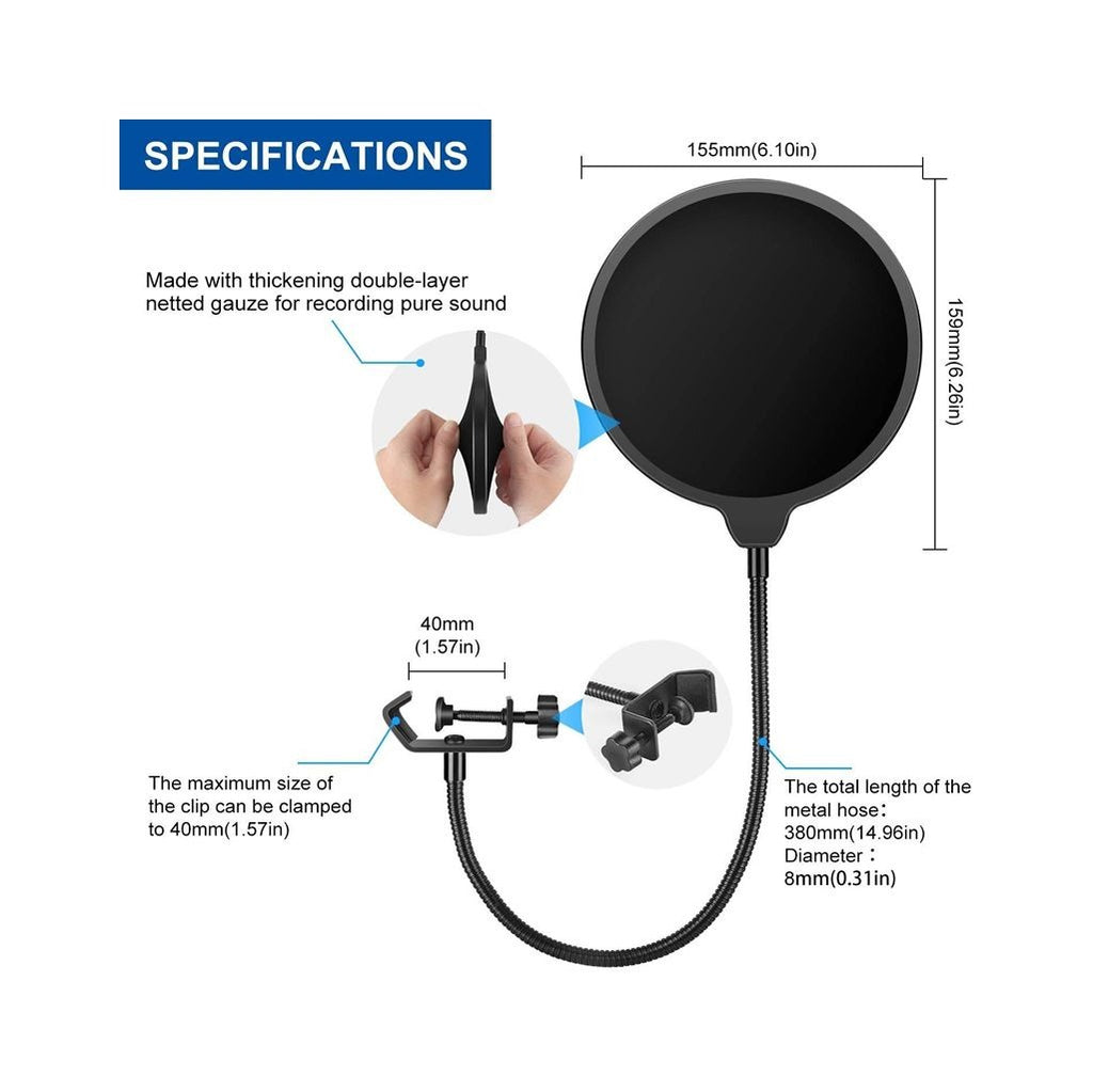 Pop Filter Shield Microphone Pop Filter Shield