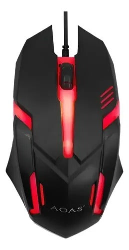 GENERIC BLACK WIRED GAMING MOUSE