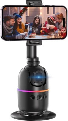 Magic Gimbal P03 Auto Face Tracking Tripod Bluetooth Selfie Stick  (Black, Remote Included).