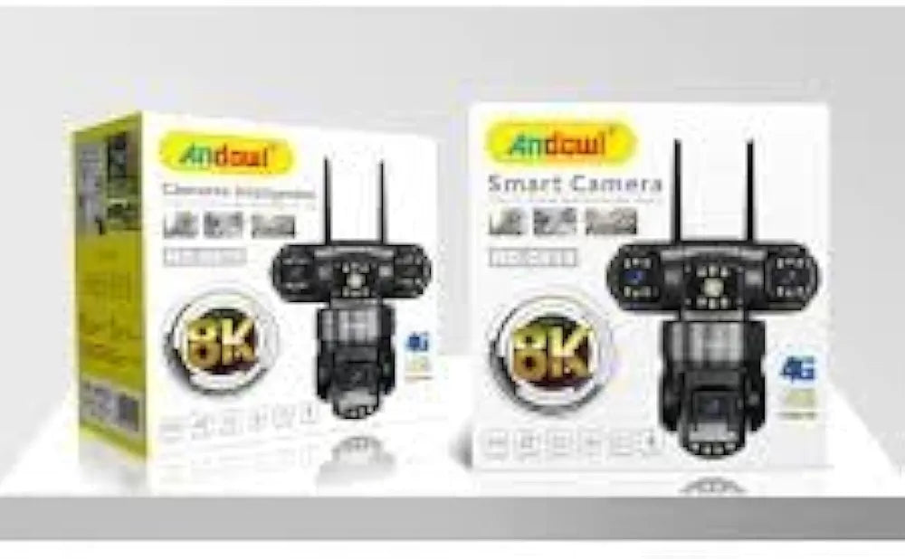 Outdoor Security Camera with Triple Lens, Triple Screen