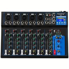 DEPUSHENG 7 CHANNEL AUDIO MIXER for PERFORMANCE.