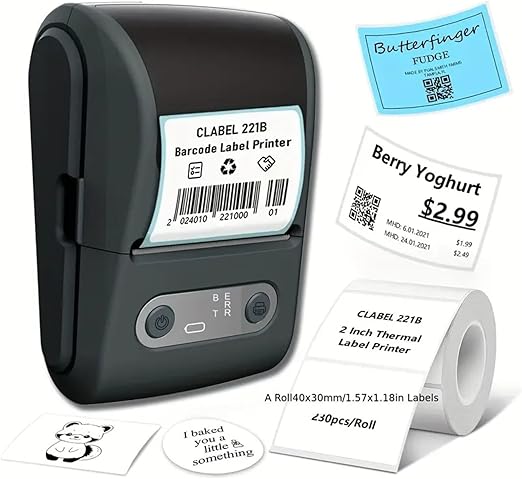 Bluetooth Label Printing Machine – Compact Wireless Label Printer for Office, Logistics & Retail