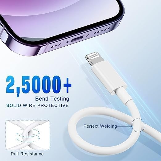 EZRA 27W Fast Charging USB-C to Lightning Cable – Power Delivery for iPhone & iPad – High-Speed Sync & Charge Cord (1-Meter) (Pack of 1)