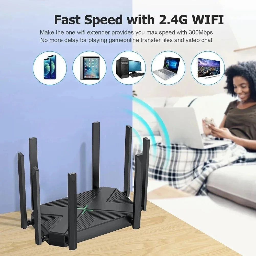 Andowl Q-A9 Wireless Router
Enjoy smooth, ultra-fast, and stable internet connection with the Andowl 1200m Range Wireless Router.
