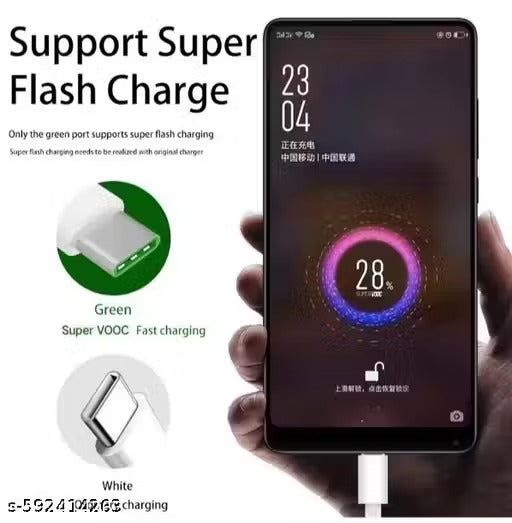 65W Type-C Data Cable Fast Charging | Flash Charge Cable for Oppo, Realme, OnePlus