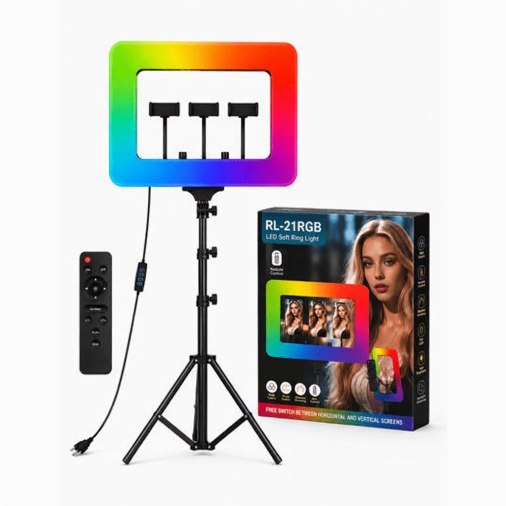 PM-402 RL-21S RGB Ring Light 220V with 2.1m Tripod