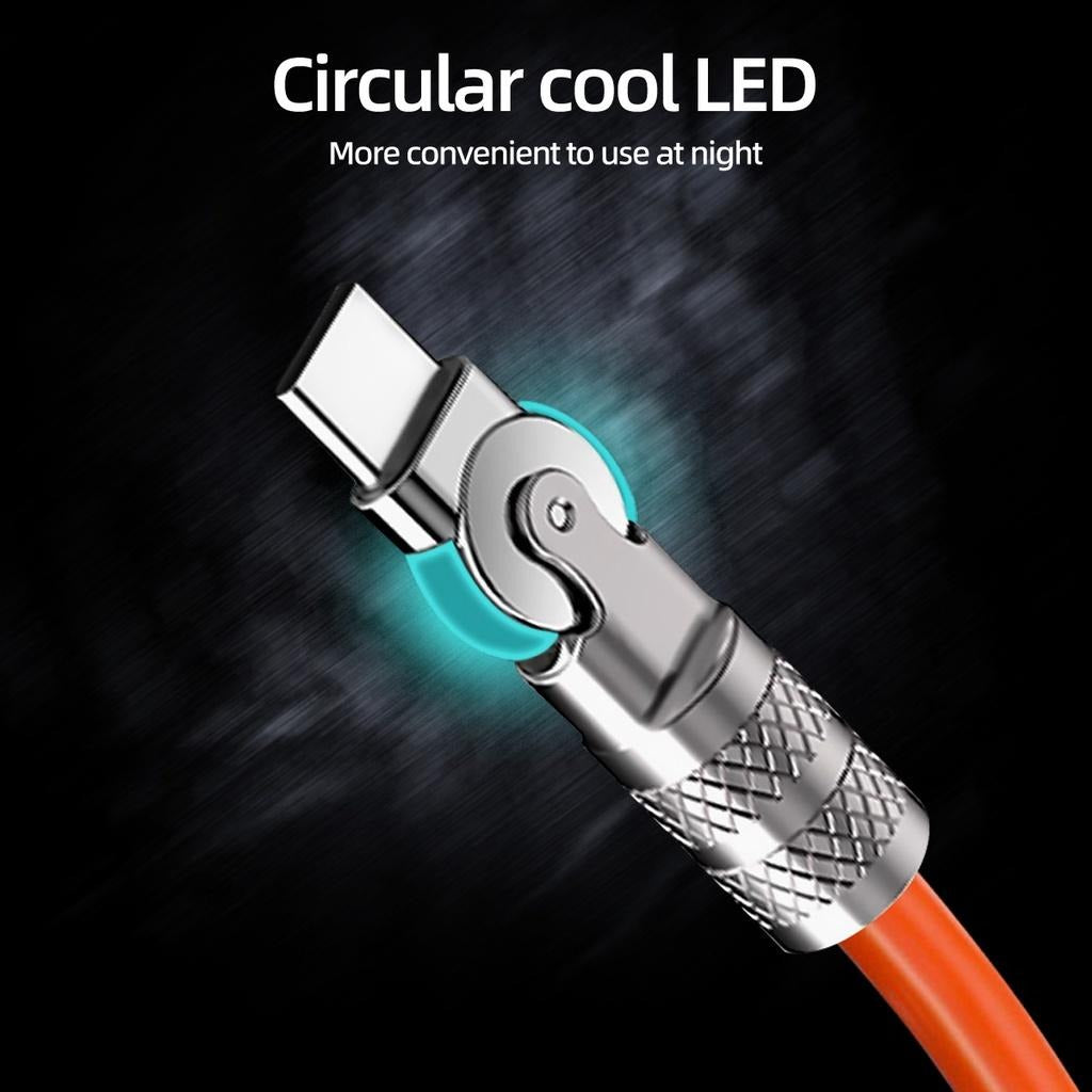 USB A to Lightning Cable – Fast Charging & Data Sync for iPhone, iPad, iPod | 1 Meter Durable Charging Cord | Compatible with iPhone 120W Fast Charging Cable, 180° Rotatable Portable Charger Cable Compatible For iPhone 17,16 Pro,15 Pro Max, 17 Air.