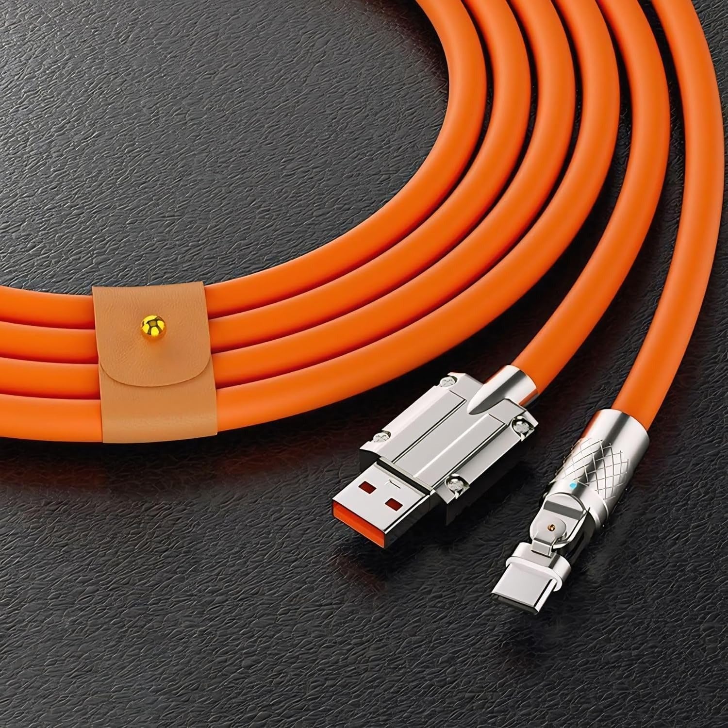 Type c cable fast charging 120W Fast Charging Cable, 180° Rotatable Portable Charger Cable Compatible For iPhone 17,16 Pro,15 Pro Max, 17 Air.