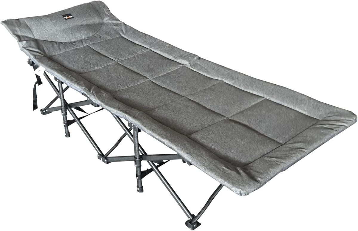 Ergonomic 10-Foot Outdoor Camping Stretcher Bed - Heavy-Duty Camp Bed
