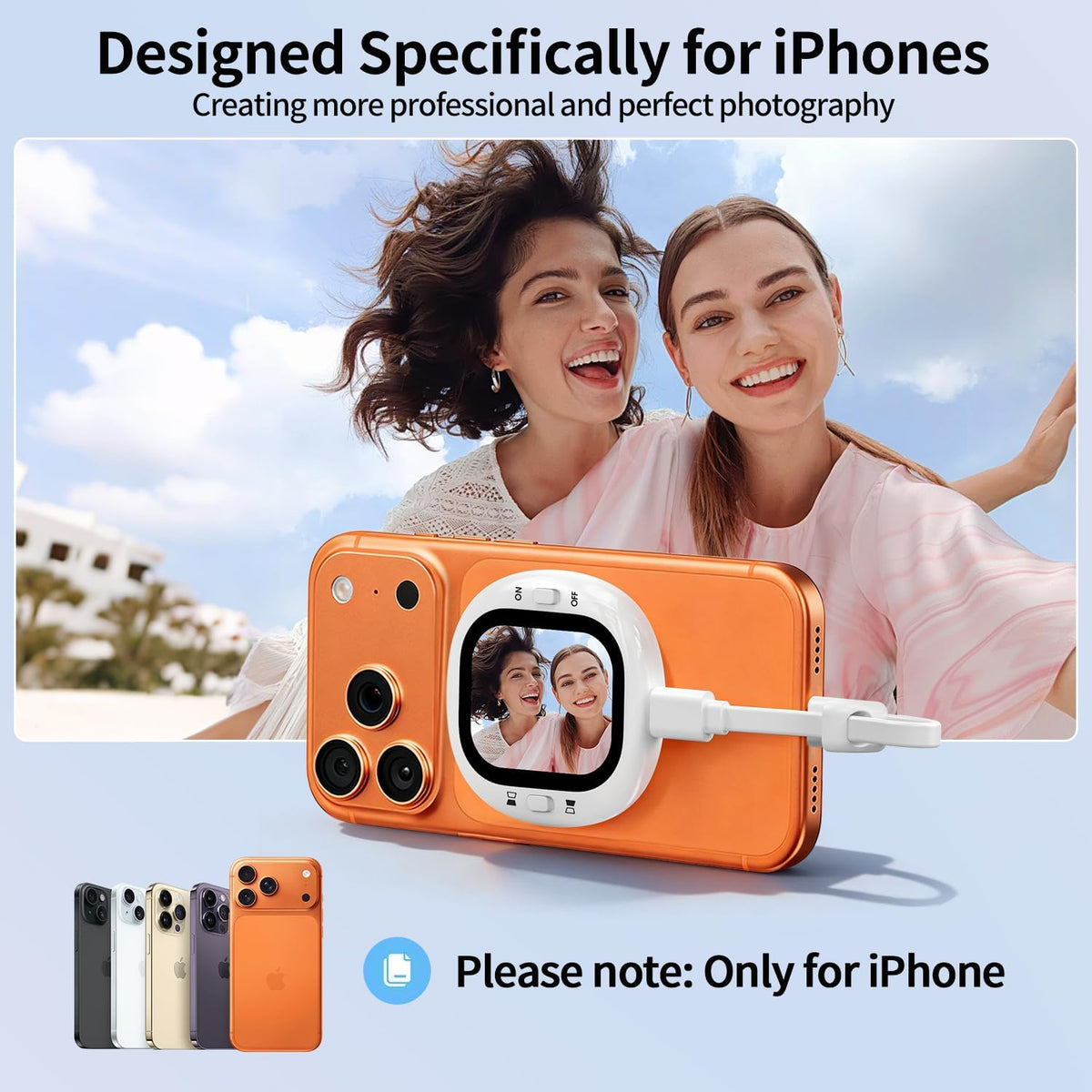 Wierless Selfie Screen Mirror.