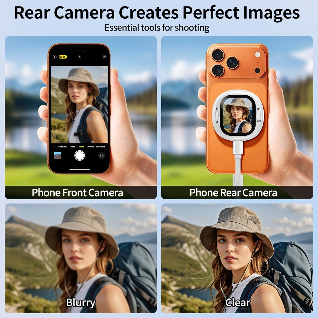 Wierless Selfie Screen Mirror.