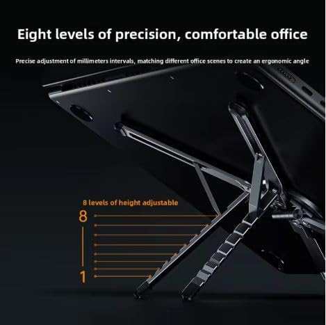 Multi-Functional Magnetic Stand for Laptops, Tablets, and Smartphones, Adjustable Angles, Portable and Lightweight Design